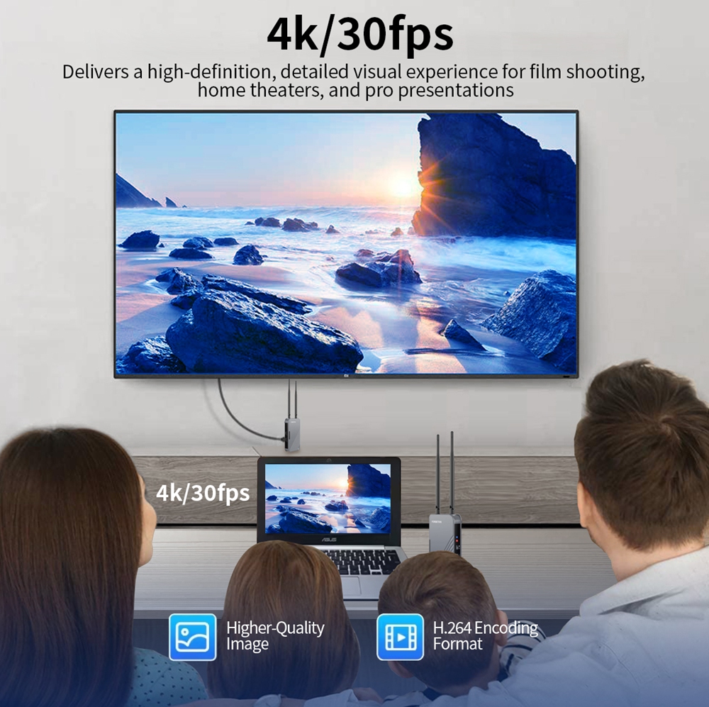 JM500PRO 4K Wireless HDMI Transmitter Receiver | 500m/1640ft