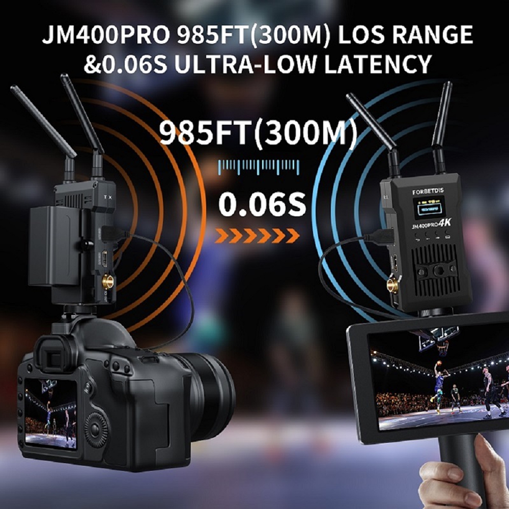 Forbetdis TX-RX–SDI HDMI Wireless Video Transmitter & Receiver Pack